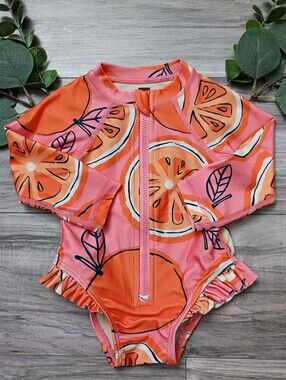 Tea Baby Long Sleeve One-Piece Swimsuit